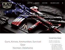 Tablet Screenshot of aatfirearms.com